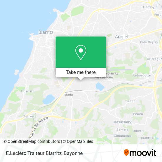 E.Leclerc Traiteur Biarritz map