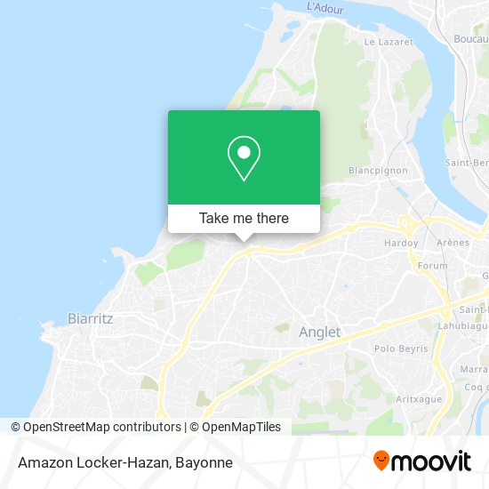 Mapa Amazon Locker-Hazan