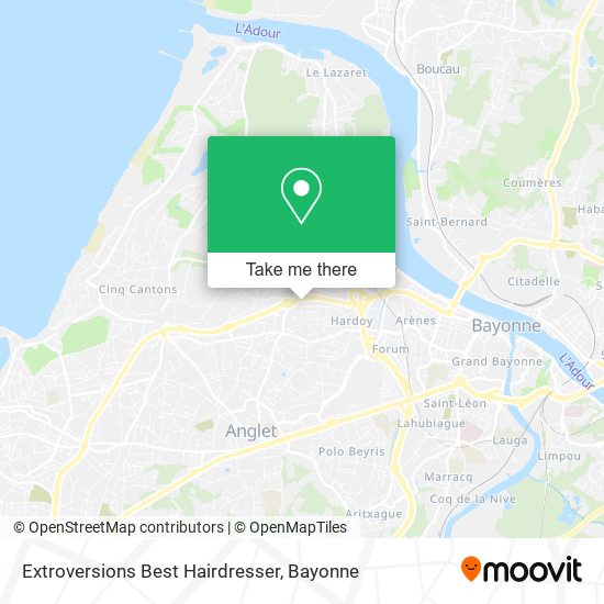 Extroversions Best Hairdresser map