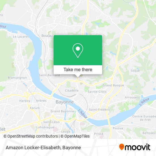 Mapa Amazon Locker-Elisabeth
