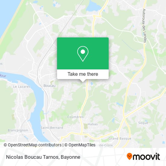 Nicolas Boucau Tarnos map