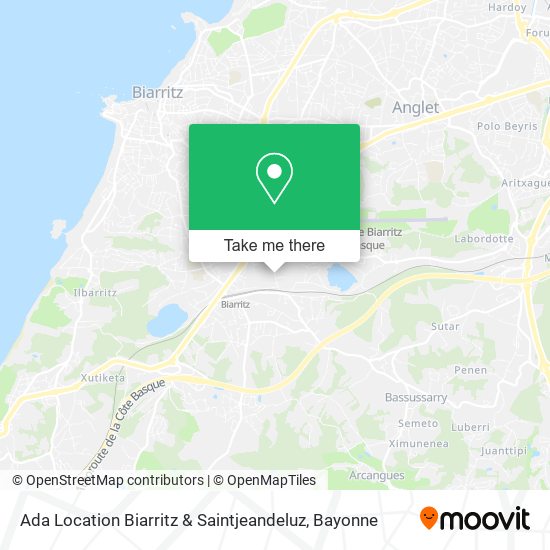 Mapa Ada Location Biarritz & Saintjeandeluz