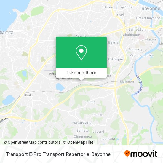 Transport E-Pro Transport Repertorie map