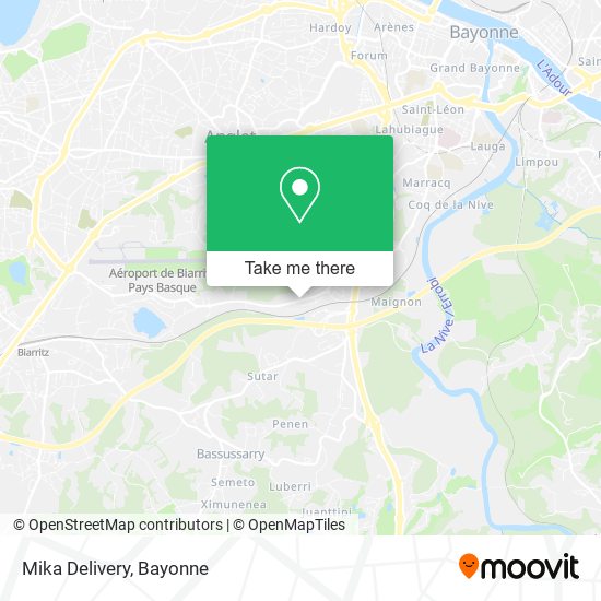 Mapa Mika Delivery