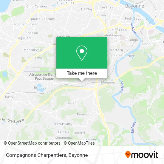 Compagnons Charpentiers map