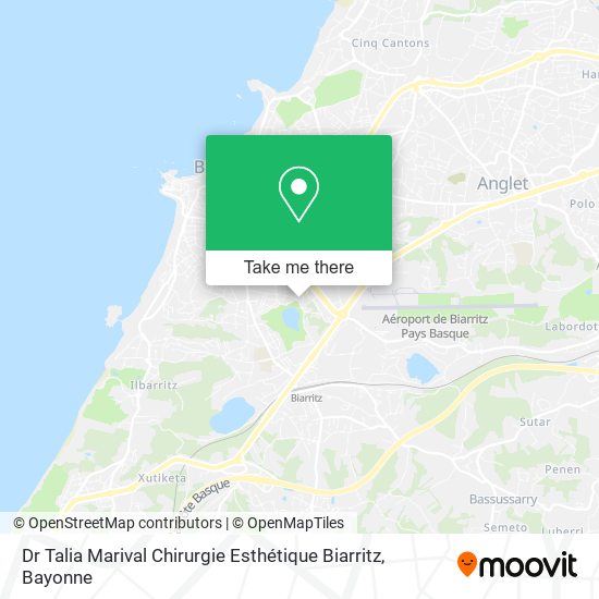 Dr Talia Marival Chirurgie Esthétique Biarritz map