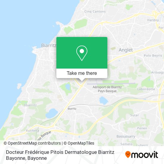 Docteur Frédérique Pitois Dermatologue Biarritz Bayonne map
