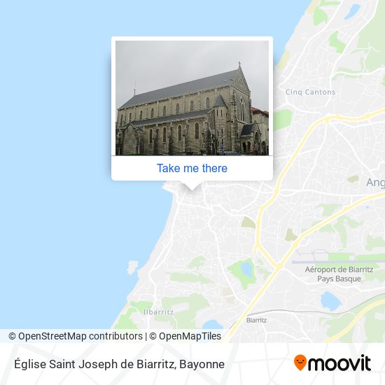 Mapa Église Saint Joseph de Biarritz