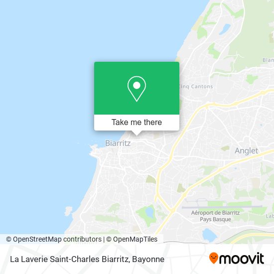 La Laverie Saint-Charles Biarritz map