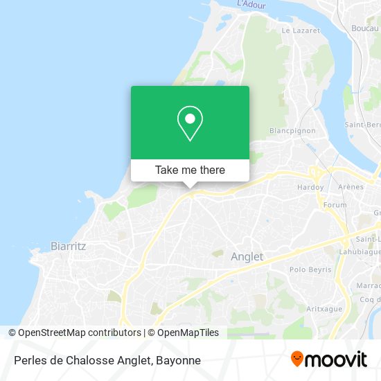 Mapa Perles de Chalosse Anglet