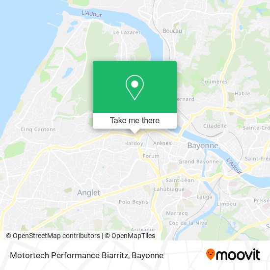 Mapa Motortech Performance Biarritz