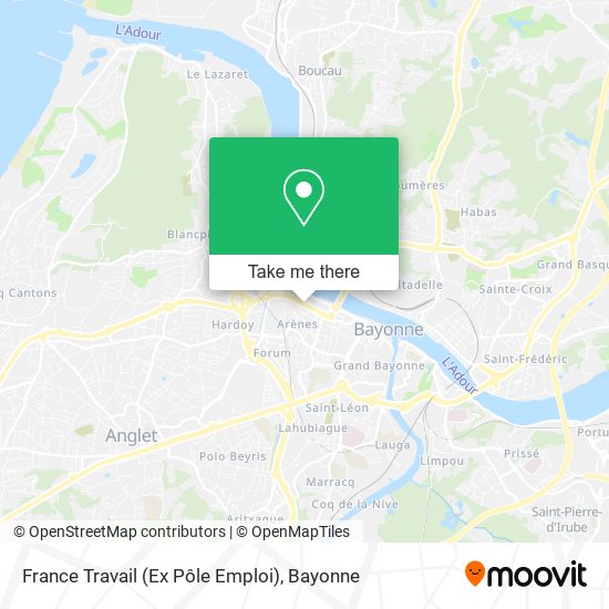 France Travail (Ex Pôle Emploi) map