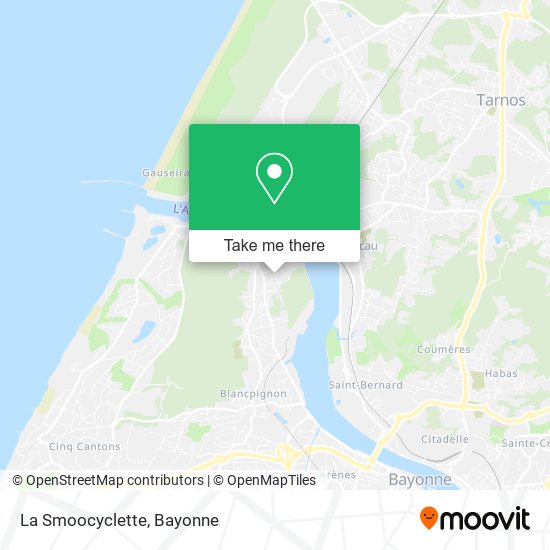 La Smoocyclette map