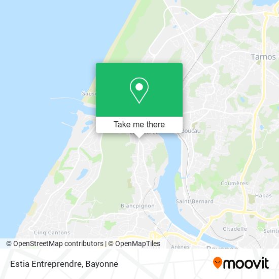 Estia Entreprendre map