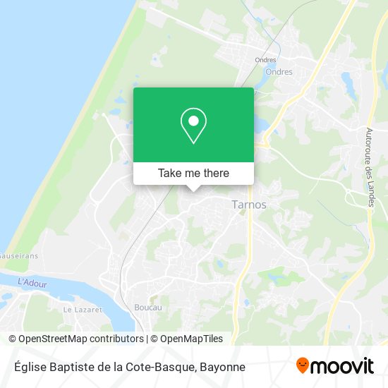 Mapa Église Baptiste de la Cote-Basque