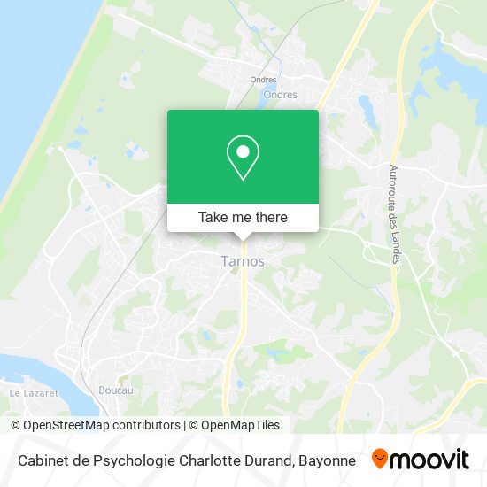 Mapa Cabinet de Psychologie Charlotte Durand