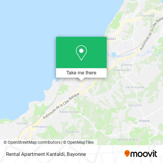 Rental Apartment Kantaldi map