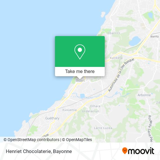 Henriet Chocolaterie map