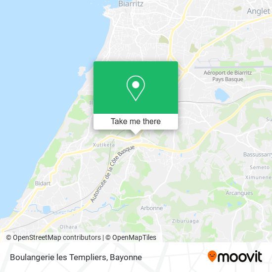 Boulangerie les Templiers map