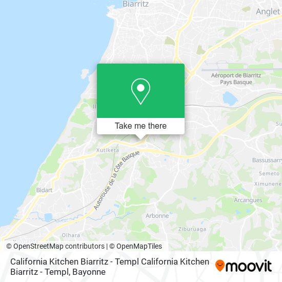 California Kitchen Biarritz - Templ California Kitchen Biarritz - Templ map