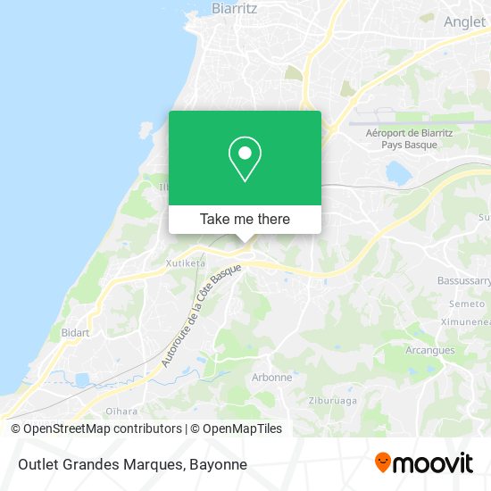 Outlet Grandes Marques map