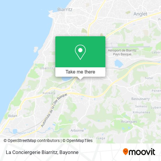 La Conciergerie Biarritz map