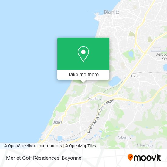 Mer et Golf Résidences map