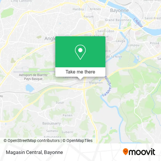 Magasin Central map