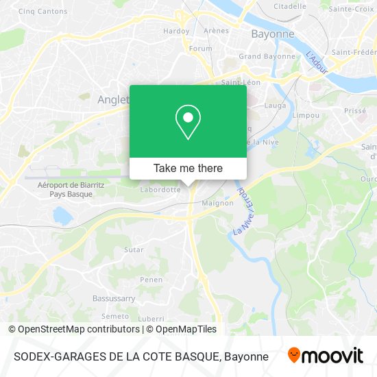 SODEX-GARAGES DE LA COTE BASQUE map