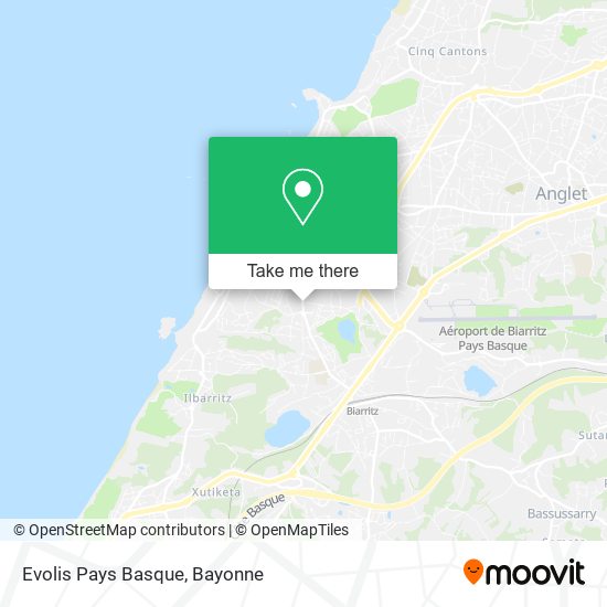 Evolis Pays Basque map