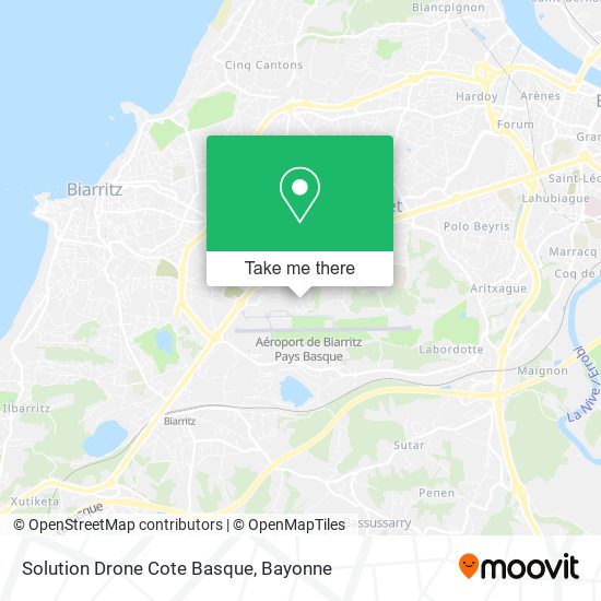 Solution Drone Cote Basque map