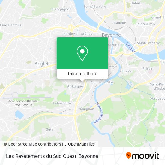 Les Revetements du Sud Ouest map