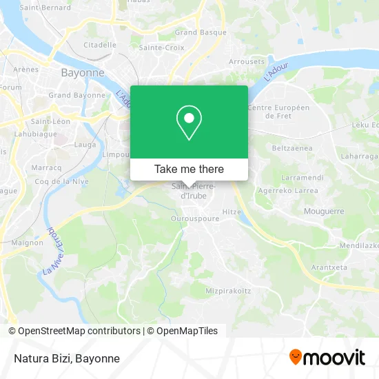 Natura Bizi map