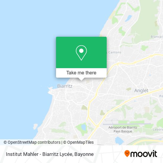 Institut Mahler - Biarritz Lycée map
