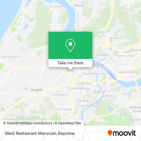 Bledi Restaurant Marocain map