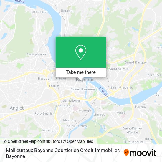 Meilleurtaux Bayonne Courtier en Crédit Immobilier map