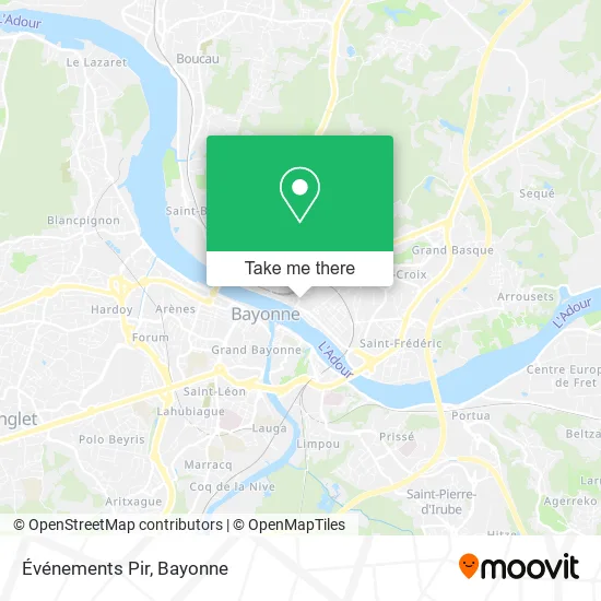 Événements Pir map