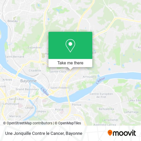 Une Jonquille Contre le Cancer map
