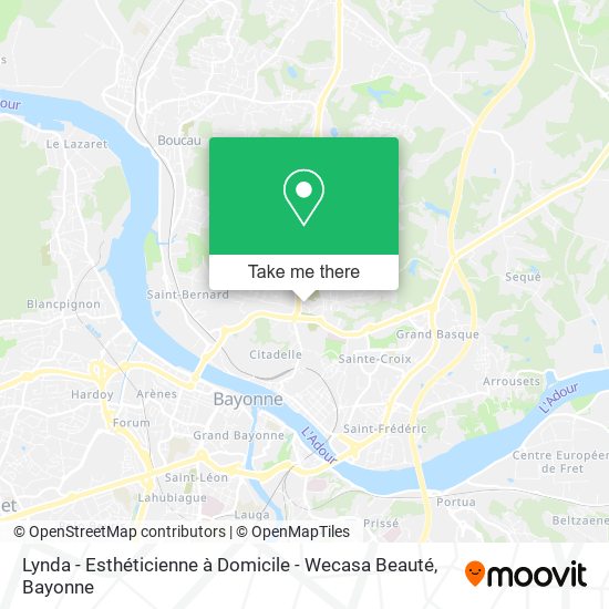 Lynda - Esthéticienne à Domicile - Wecasa Beauté map