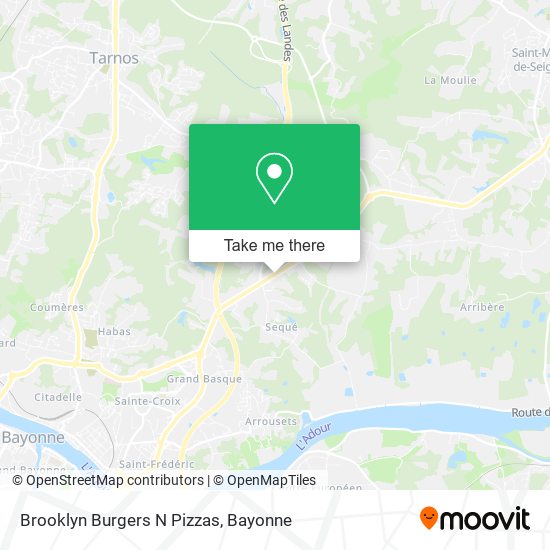 Brooklyn Burgers N Pizzas map