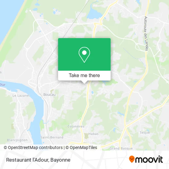 Restaurant l'Adour map