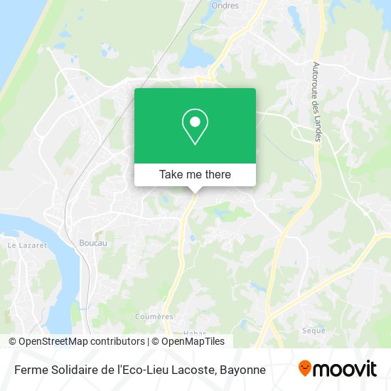 Ferme Solidaire de l'Eco-Lieu Lacoste map