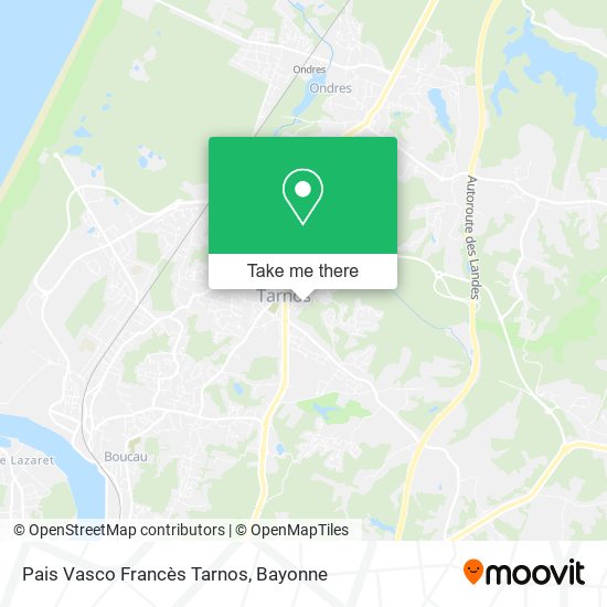 Pais Vasco Francès Tarnos map