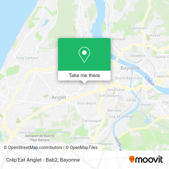 Crêp'Eat Anglet - Bab2 map