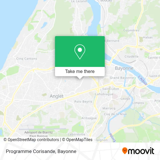 Programme Corisande map