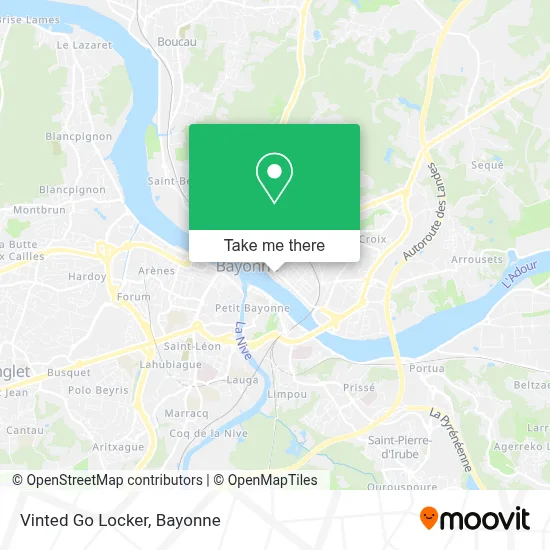Vinted Go Locker map