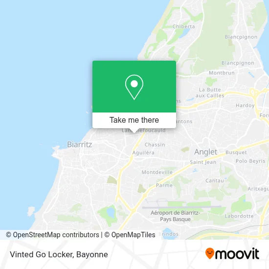 Vinted Go Locker map