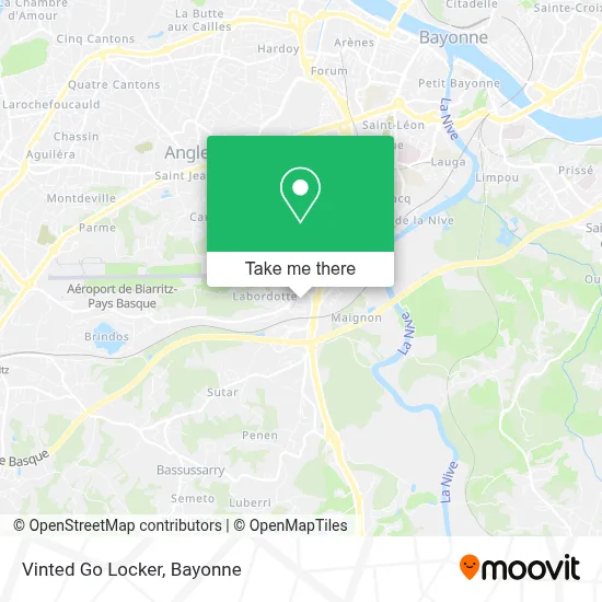 Vinted Go Locker map