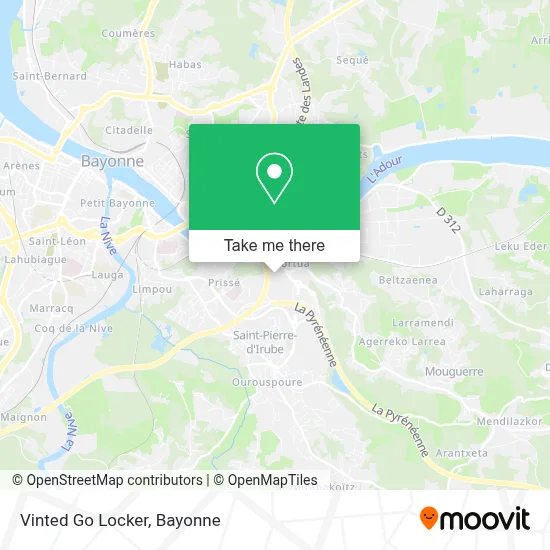 Vinted Go Locker map