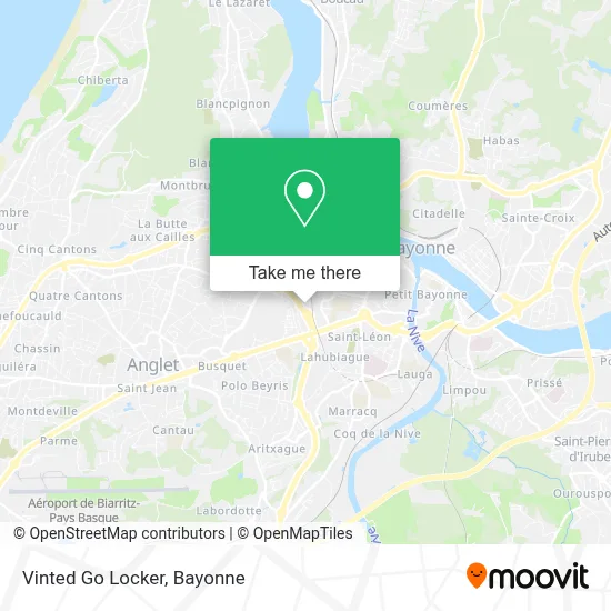 Vinted Go Locker map